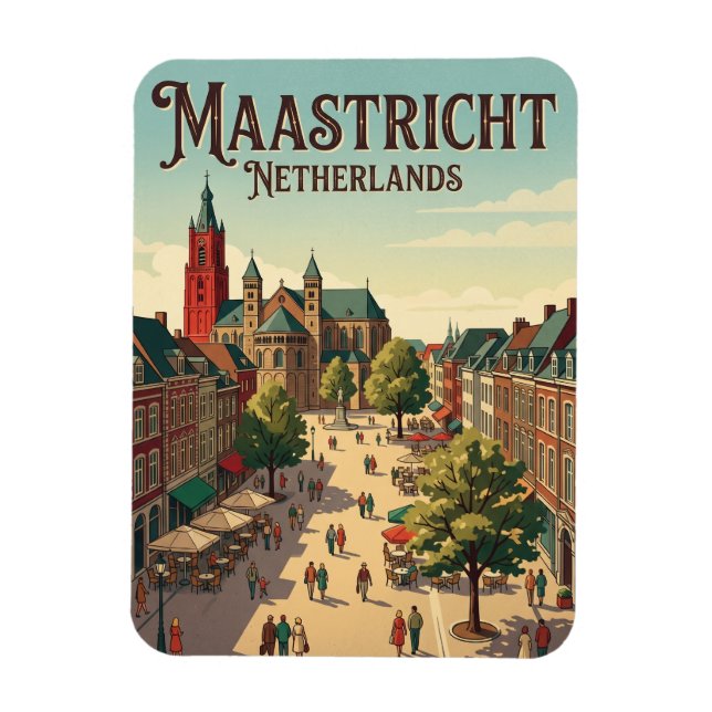 Magnet Flexible Place Vrijthof, Maastricht Pays-Bas (Vertical)