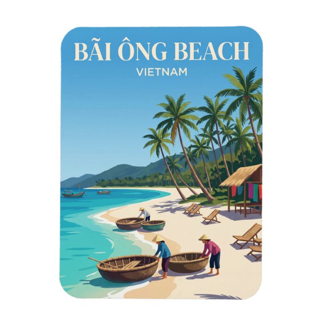 Magnet Flexible Plage de Bãi Ông au Vietnam (Vertical)