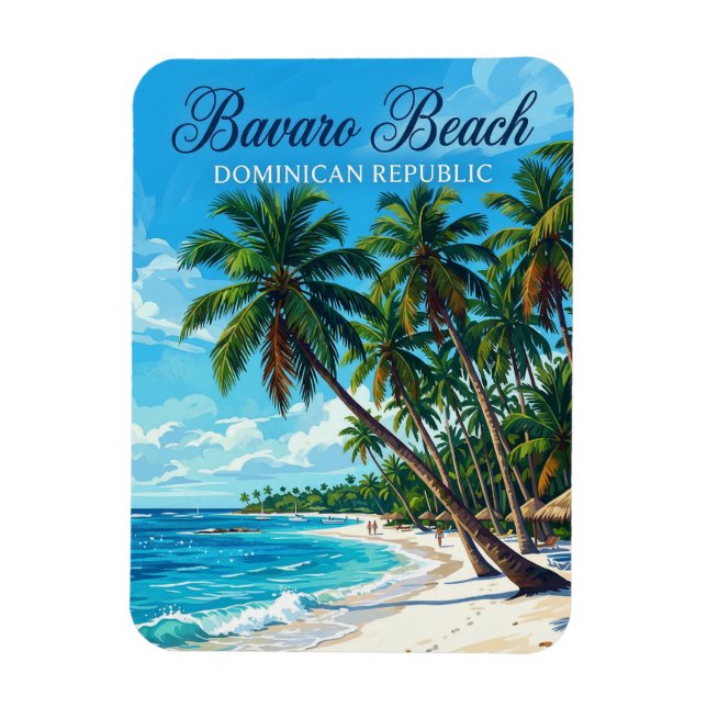 Magnet Flexible Plage de Bavaro République dominicaine (Vertical)