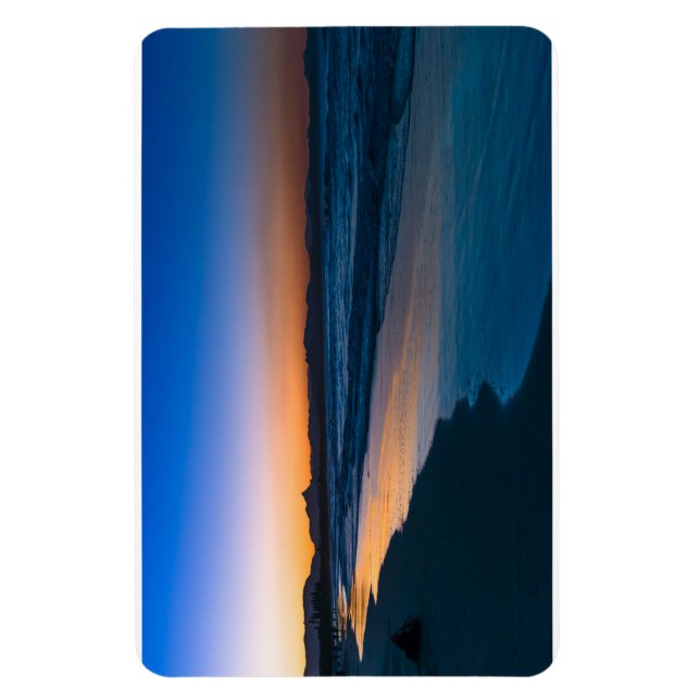 Magnet Flexible Plage de Belongil juste après le coucher du soleil (Vertical)
