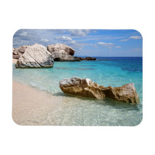 Magnet Flexible Plage de Cala Mariolu, aimant rectangulaire de la