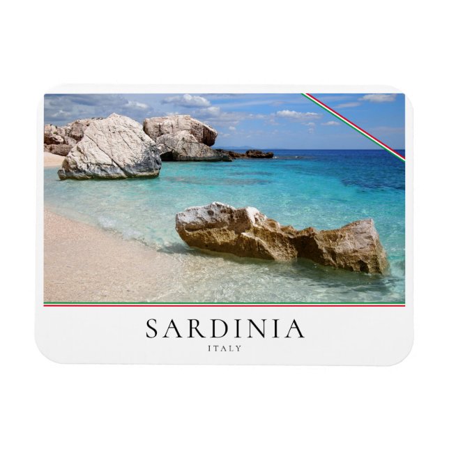 Magnet Flexible Plage de Cala Mariolu, Sardaigne en Italie (Horizontal)
