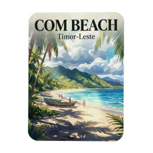 Magnet Flexible Plage de Com, Com, Timor-Leste Timor-Leste
