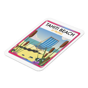 Magnet Flexible Plage de Tahiti st tropez