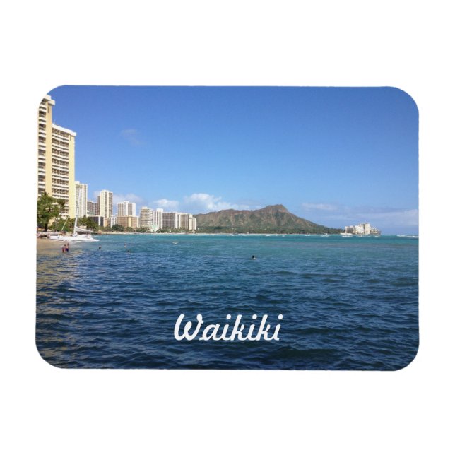 Magnet Flexible Plage de Waikiki (Horizontal)