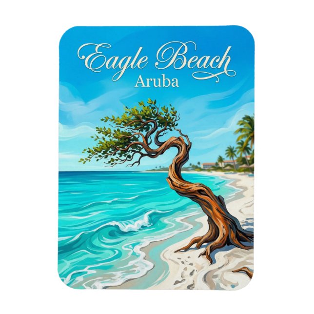 Magnet Flexible Plage d'Eagle Aruba (Vertical)