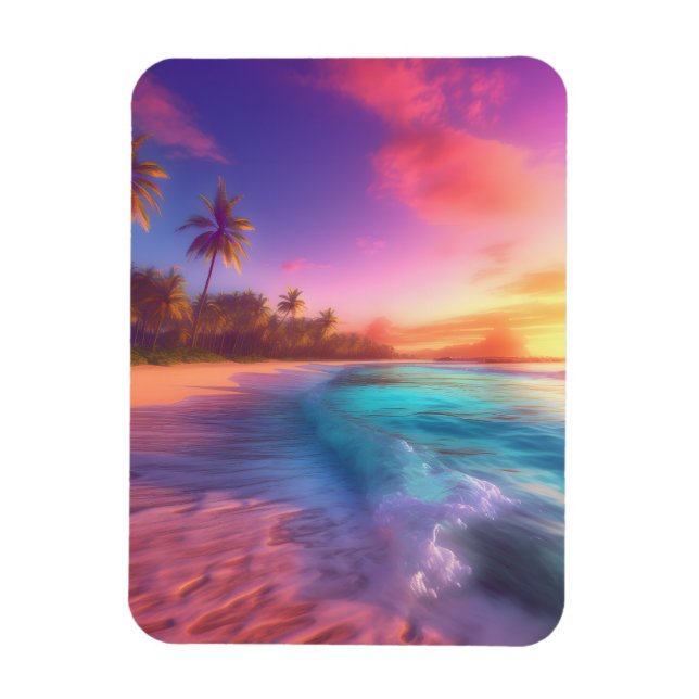 Magnet Flexible Plage Dreamy colorée (Vertical)