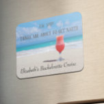 Magnet Flexible Plage du groupe de voyage pour filles Bachelorette<br><div class="desc">This design created though digital art. It may be personalized in the area provide or customizing by choosing the click to customize further option and changing the name, initials or words. Donc, change le texte color and style or delete the text for an image only design. Contact me at colorflowcreations@gmail.com...</div>