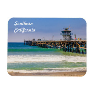 Magnet Flexible Plage et jetée de Californie du Sud à San Clemente