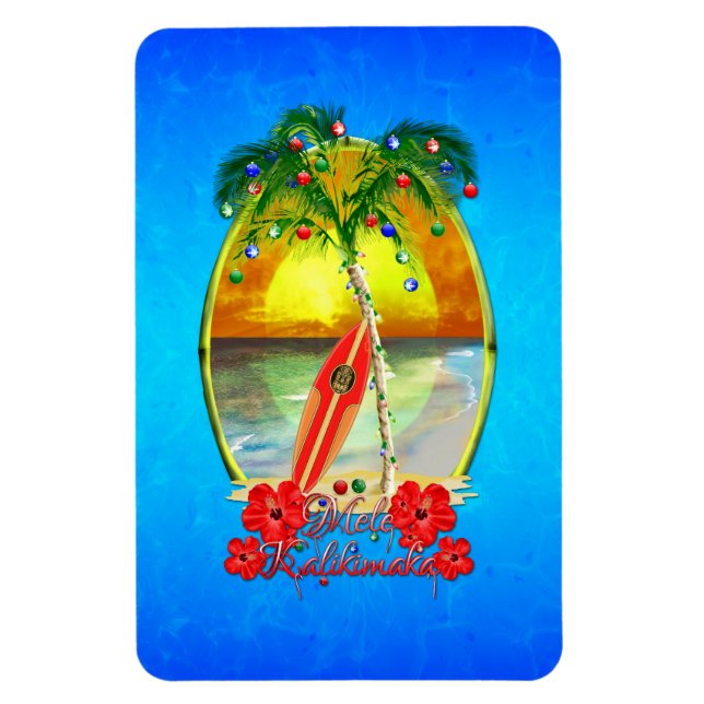 Magnet Flexible Plage Mele Kalikimaka (Vertical)