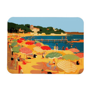 Magnet Flexible Plage vintage Côte d'Azur