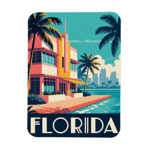 Magnet Flexible Plages de Floride USA Everglades Voyage côtier 🌴