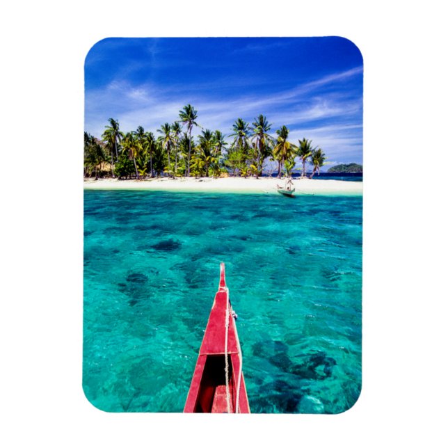 Magnet Flexible Plages tropicales | El Nido, Philippines, Palawan (Vertical)