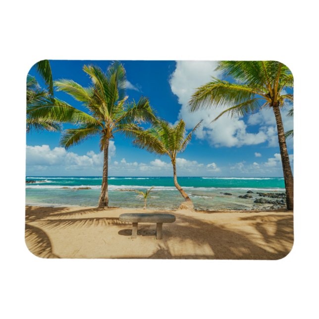 Magnet Flexible Plages tropicales | Kuau Cove Beach, Maui Hawaii (Horizontal)