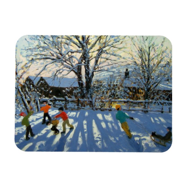 Magnet Flexible Plaisir dans la neige Tideswell Derbyshire (Horizontal)
