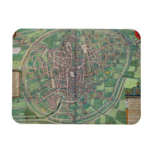 Magnet Flexible Plan de ville de Bruxelles, de 'Terra de Civitates