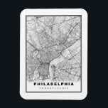 Magnet Flexible Plan Philadelphie<br><div class="desc">Carte haute résolution de Philadelphie,  Pennsylvanie,  États-Unis. Veuillez visiter mon magasin " https://www.zazzle.com/store/loveyouart" pour d'autres dessins ou modèles similaires.</div>