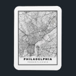 Magnet Flexible Plan Philadelphie<br><div class="desc">Carte haute résolution de Philadelphie,  Pennsylvanie,  États-Unis. Veuillez visiter mon magasin " https://www.zazzle.com/store/loveyouart" pour d'autres dessins ou modèles similaires.</div>