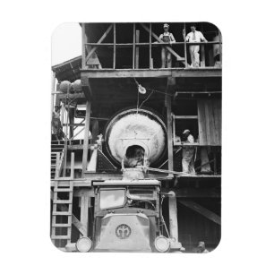 Magnet Flexible Plante de mélange de béton photo vintage
