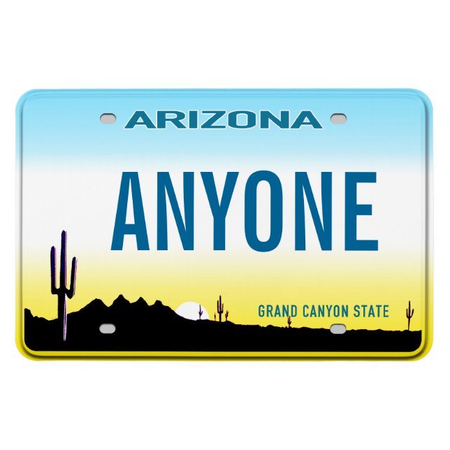 Magnet Flexible Plaque de licence Arizona (personnalisée) (Horizontal)