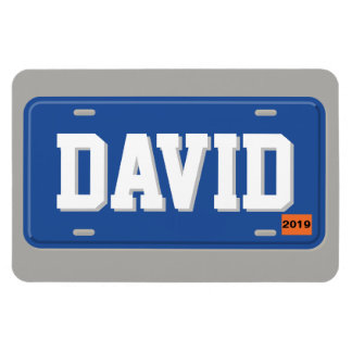 Magnet Flexible Plaque de licence bleue et blanche personnalisée