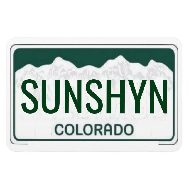 Magnet Flexible Plaque de licence Colorado flexible (Horizontal)