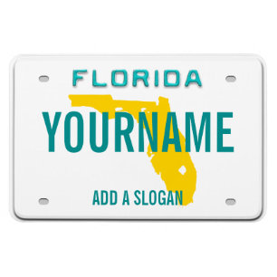 Magnet Flexible Plaque de licence Floride (personnalisée)