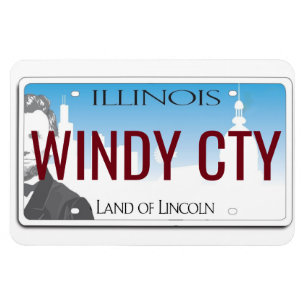 Magnet Flexible Plaque de licence Illinois flexible
