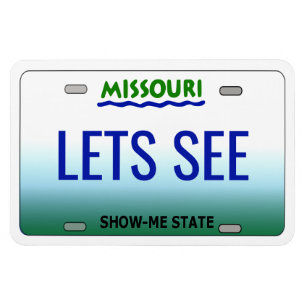Magnet Flexible Plaque de licence Missouri flexible