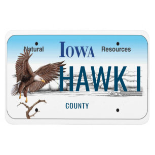 Magnet Flexible Plaque minéralogique de l'Iowa flexible