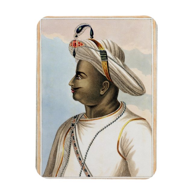 Magnet Flexible Plaque Tippoo Sultan (1749-99) de 'Picturesque Sc (Vertical)
