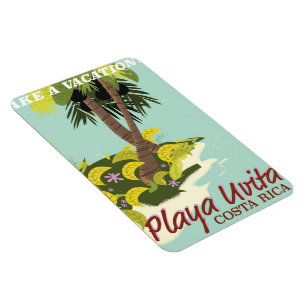 Magnet Flexible Playa Uvita, Costa Rica affiche de voyage de plage