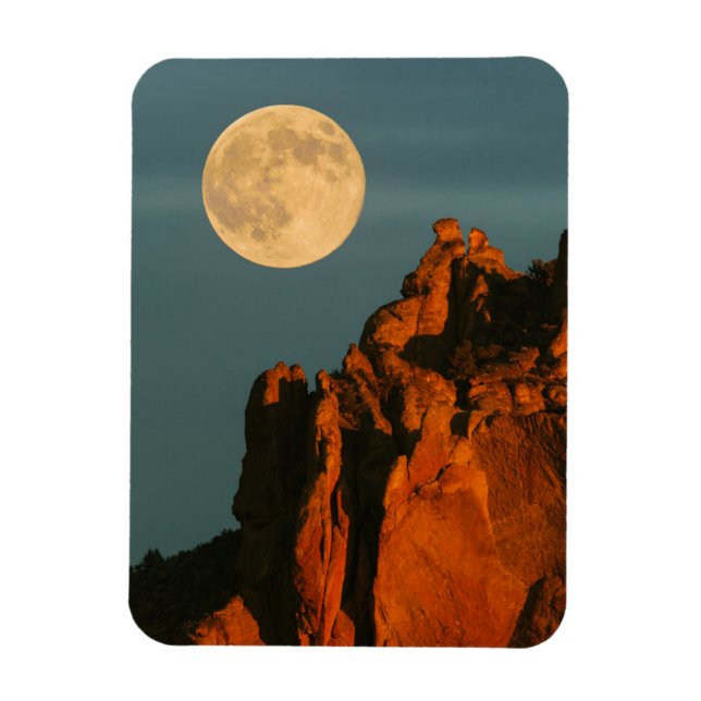 Magnet Flexible Pleine lune | Basalt Cliffs Smith Rock State Park (Vertical)
