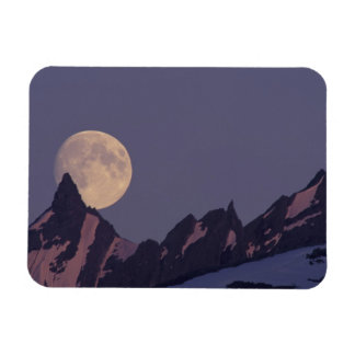 Magnet Flexible Pleine lune se lève | Montagnes Chugach Alaska