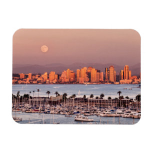 Magnet Flexible Pleine lune sur San Diego