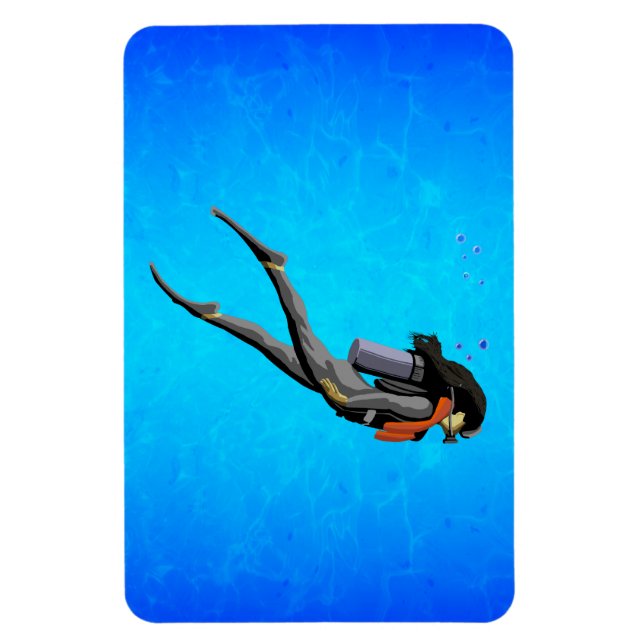 Magnet Flexible Plongée en SCUBA (Vertical)