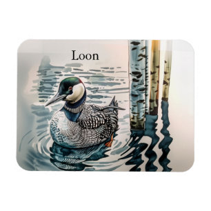 Magnet Flexible Plongeon élégant sur le lac - texte personnalisé
