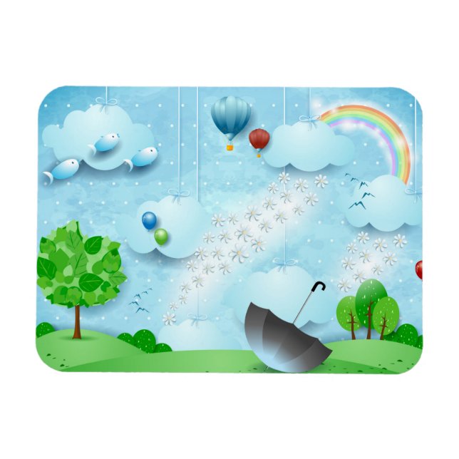 Magnet Flexible Pluie de fleurs (Horizontal)