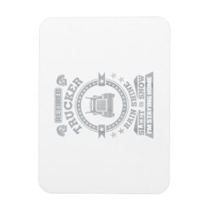 Magnet Flexible Pluie de Trucker à la retraite Sleet ou neige Je s