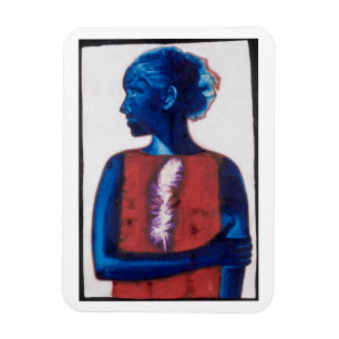 Magnet Flexible Plume blanche