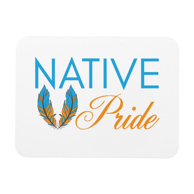 Magnet Flexible Plumes de fierté natives Aimant flexible (Horizontal)