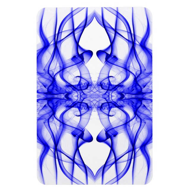 Magnet Flexible Plumes de fumée bleue sur blanc (Vertical)