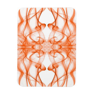Magnet Flexible Plumes d'orange fumée sur blanc
