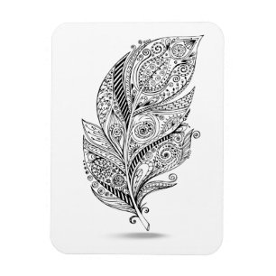 Magnet Flexible Plumes tribales inspirées