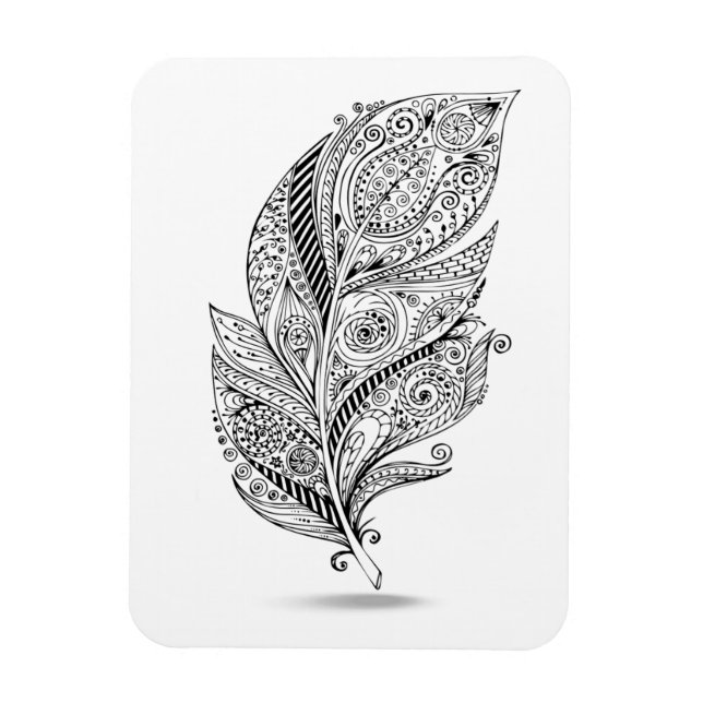 Magnet Flexible Plumes tribales inspirées (Vertical)