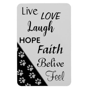 Magnet Flexible Poches de chien d'argent noir Arrière - plan d'imp