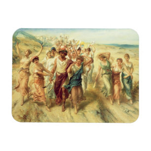 Magnet Flexible Poet Anacreon (570-485 BC) with Muses, 189