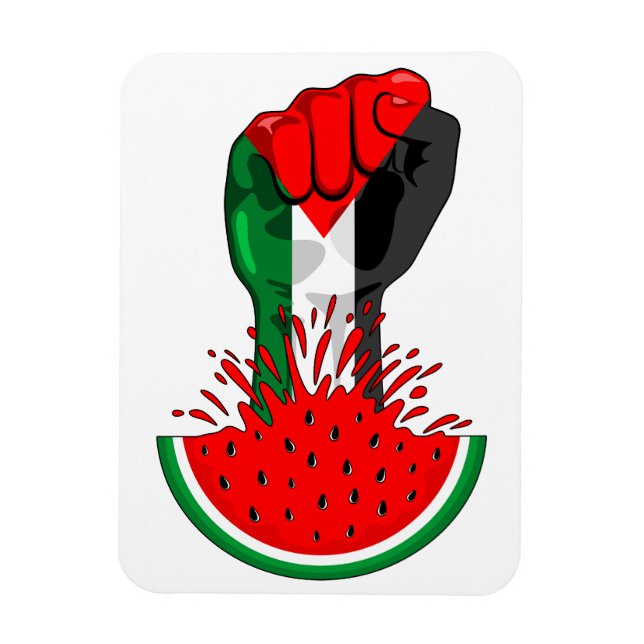 Magnet Flexible Poing de résistance palestinienne sur le symbole d (Vertical)