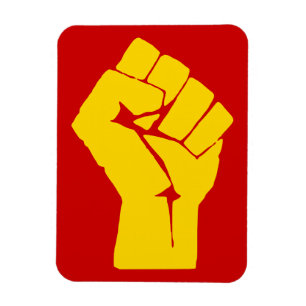 Magnet Flexible Poing, Rebelle, Émeute, Résistance, Style Communis