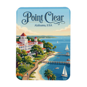 Magnet Flexible Point Clear Alabama